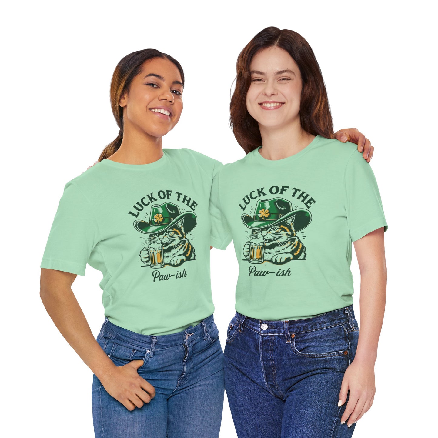 Luck of the Paw-ish Funny St. Patrick's Day T-Shirt