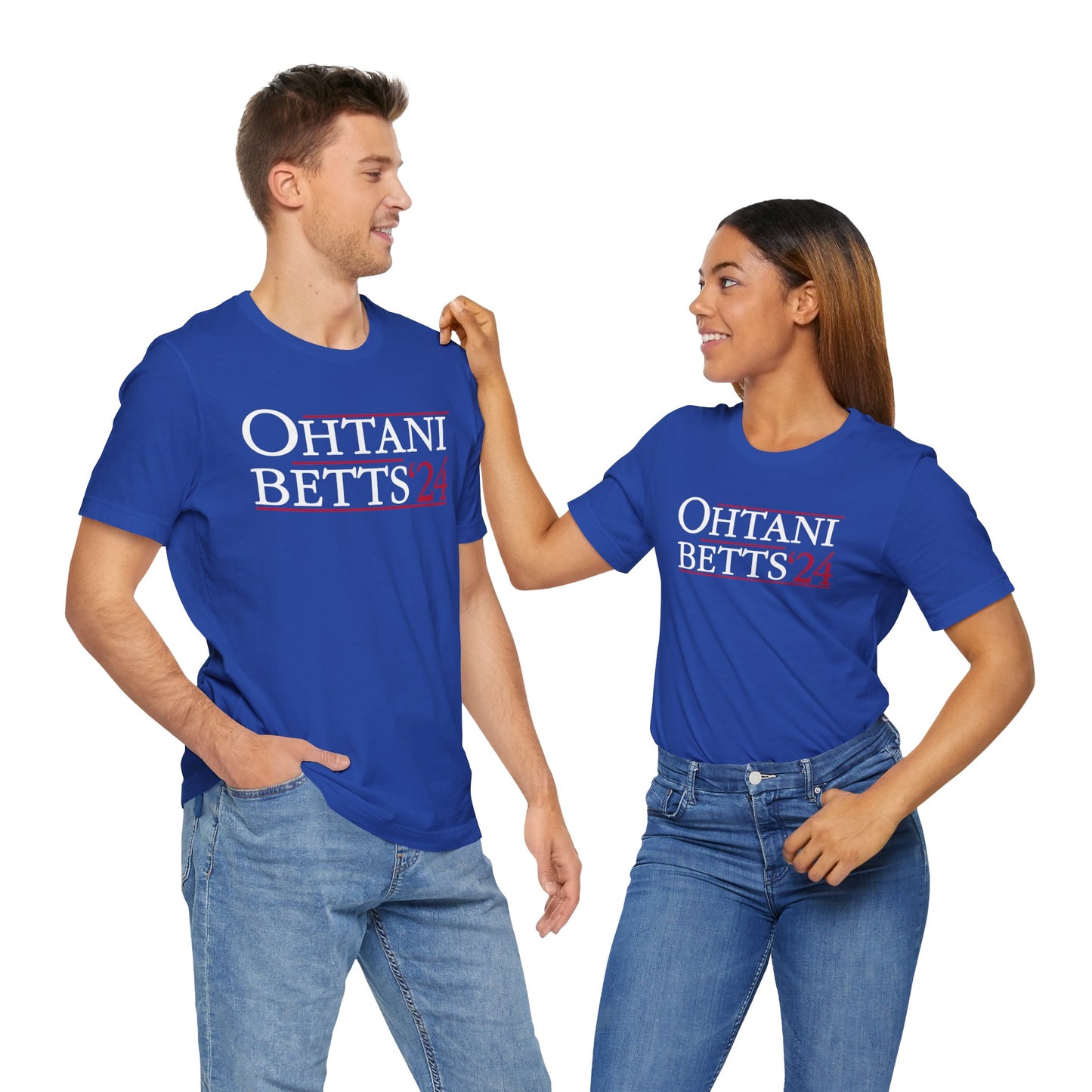 Othani Betts '24 Dodgers vs Yankees Election World Series T-Shirt