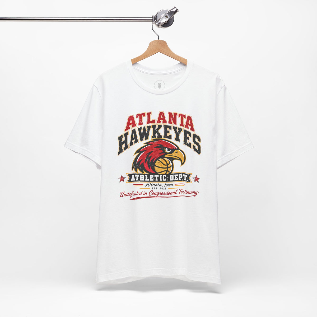 Atlanta Hawkeyes Political Satire Basketball T-Shirt - Athletic Department