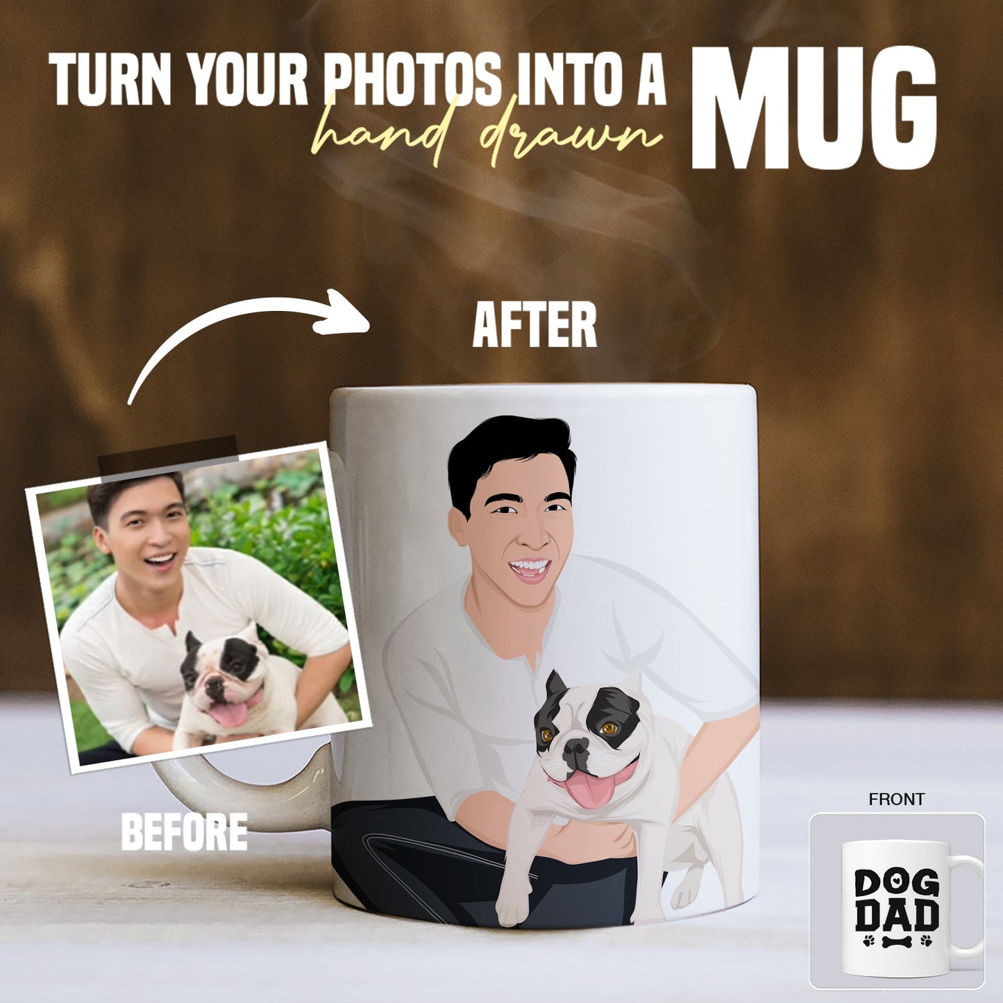 Personalized Dog Dad Mug