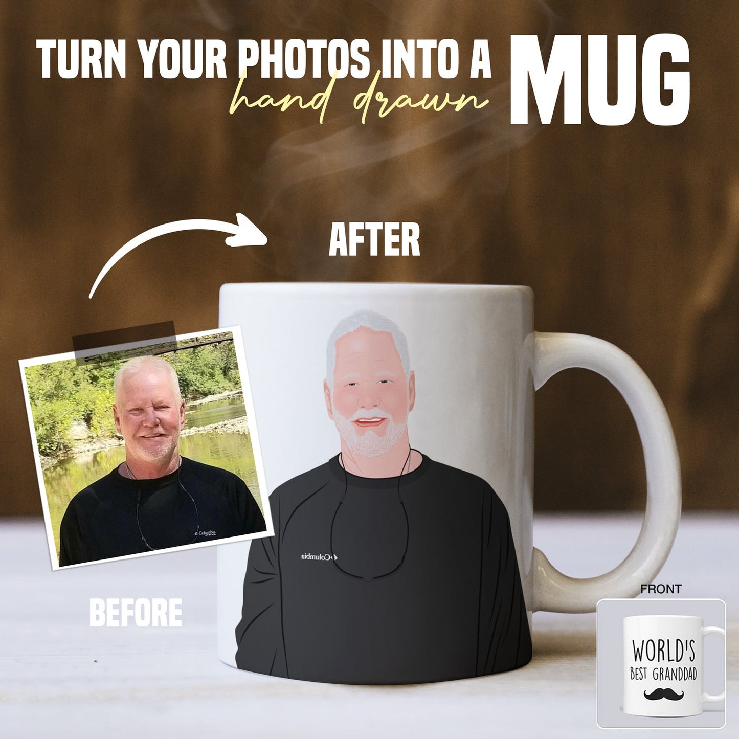 Personalized Worlds Best Grandad Mug