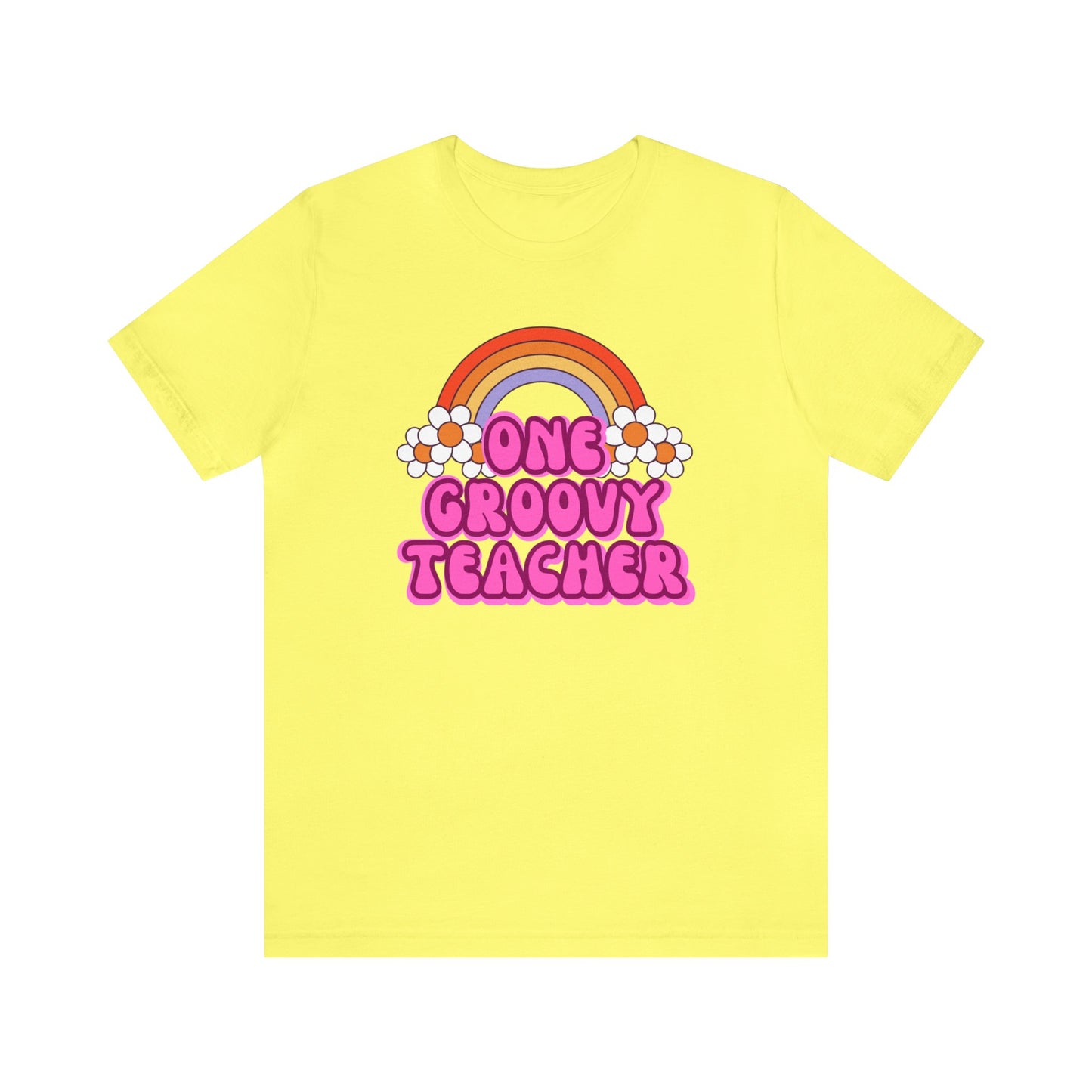 One Groovy Teacher Retro T-Shirt