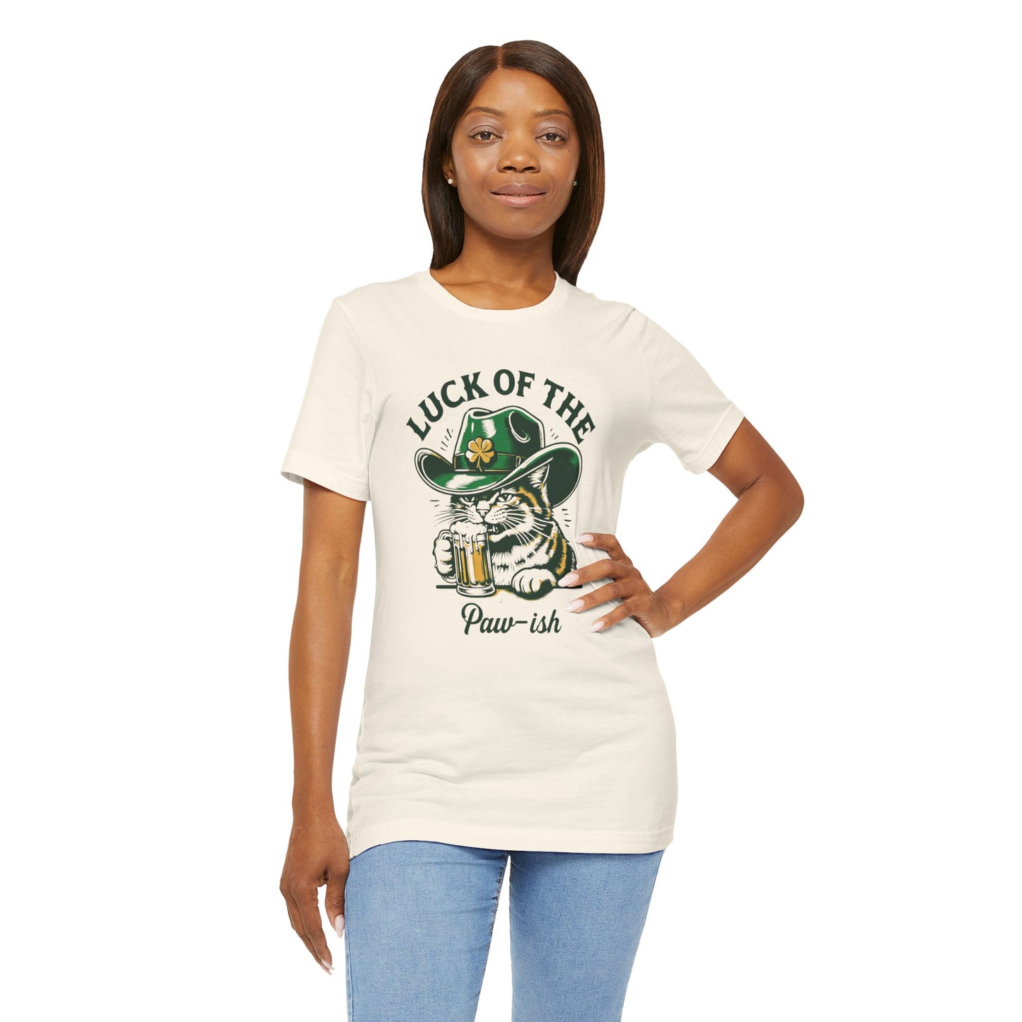 Luck of the Paw-ish Funny St. Patrick's Day T-Shirt