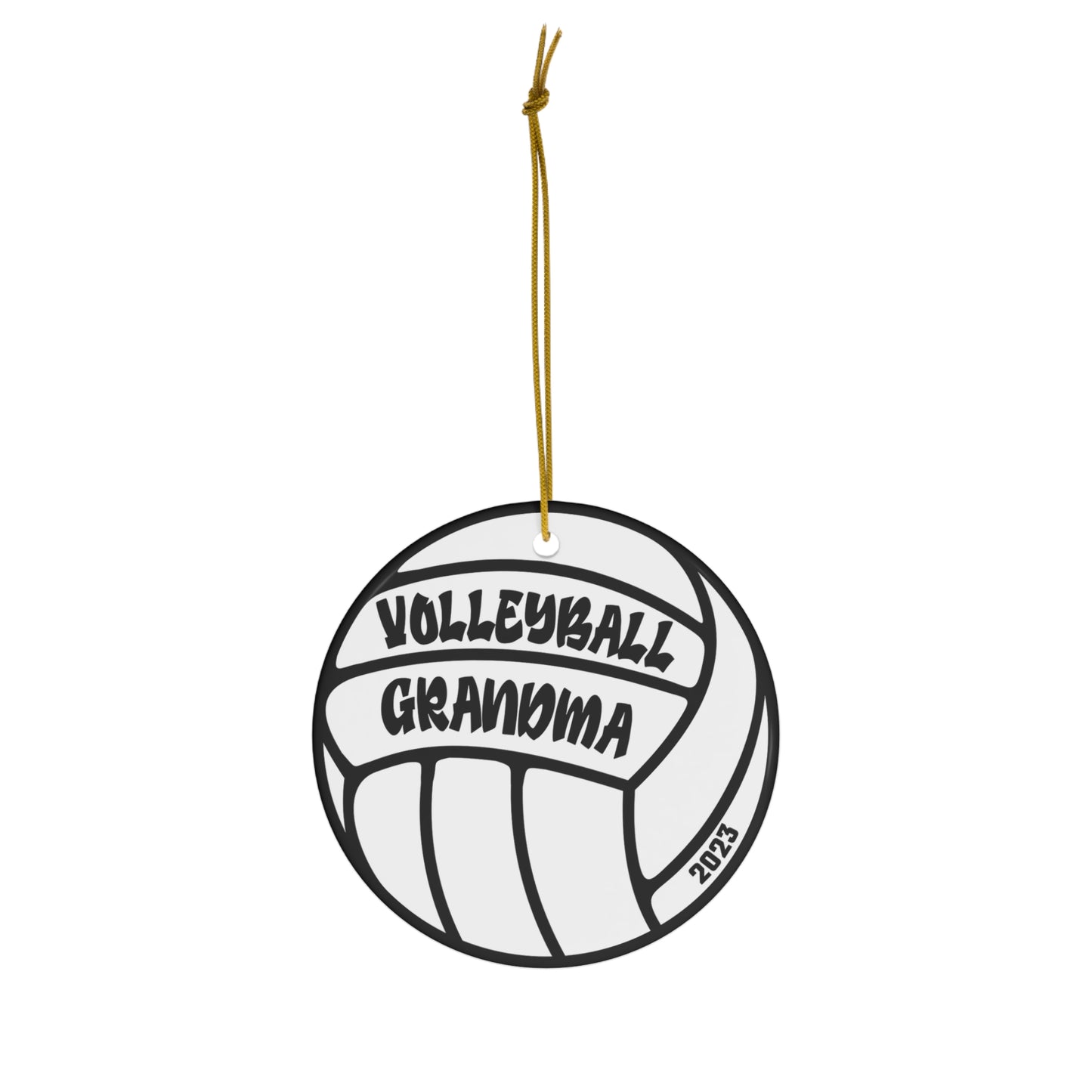Volleyball Grandma Ornament