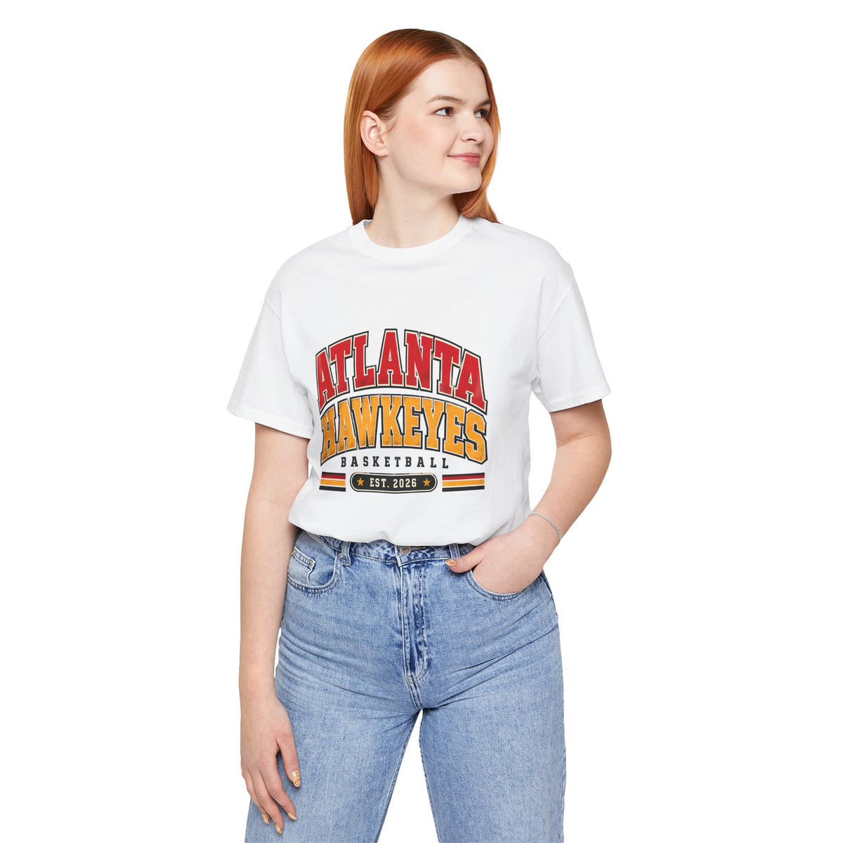 Atlanta Hawkeyes Political Satire Basketball T-Shirt - Collegiate
