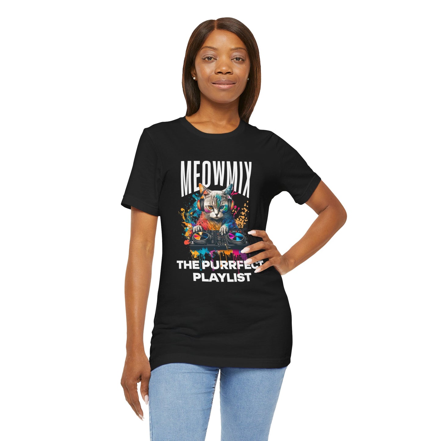 Cat Lover T-Shirt DJ MeowMix