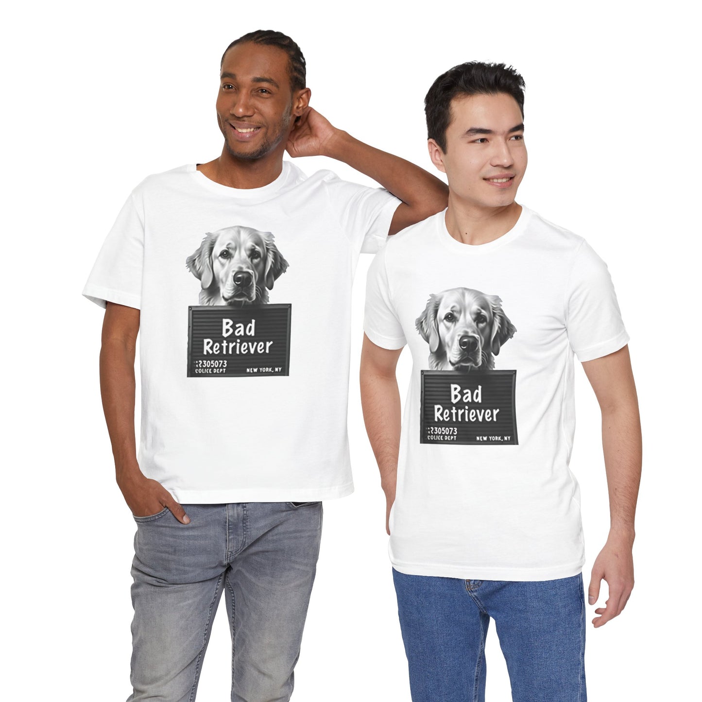 Funny Bad Retriever Mugshot T-Shirt