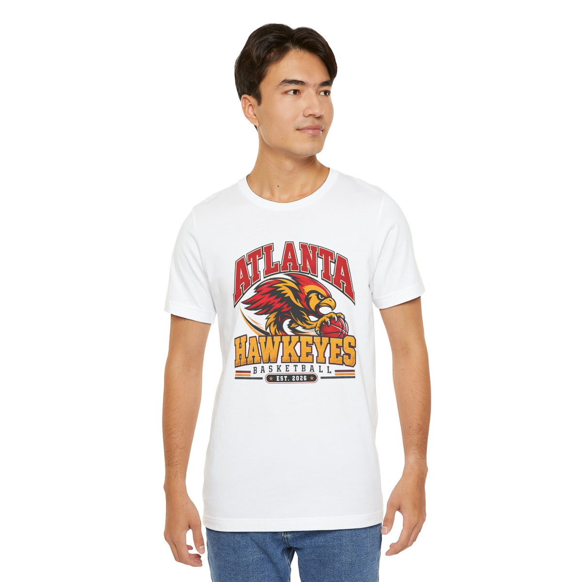 Atlanta Hawkeyes Political Satire Basketball T-Shirt - Screaming Hawkeyes