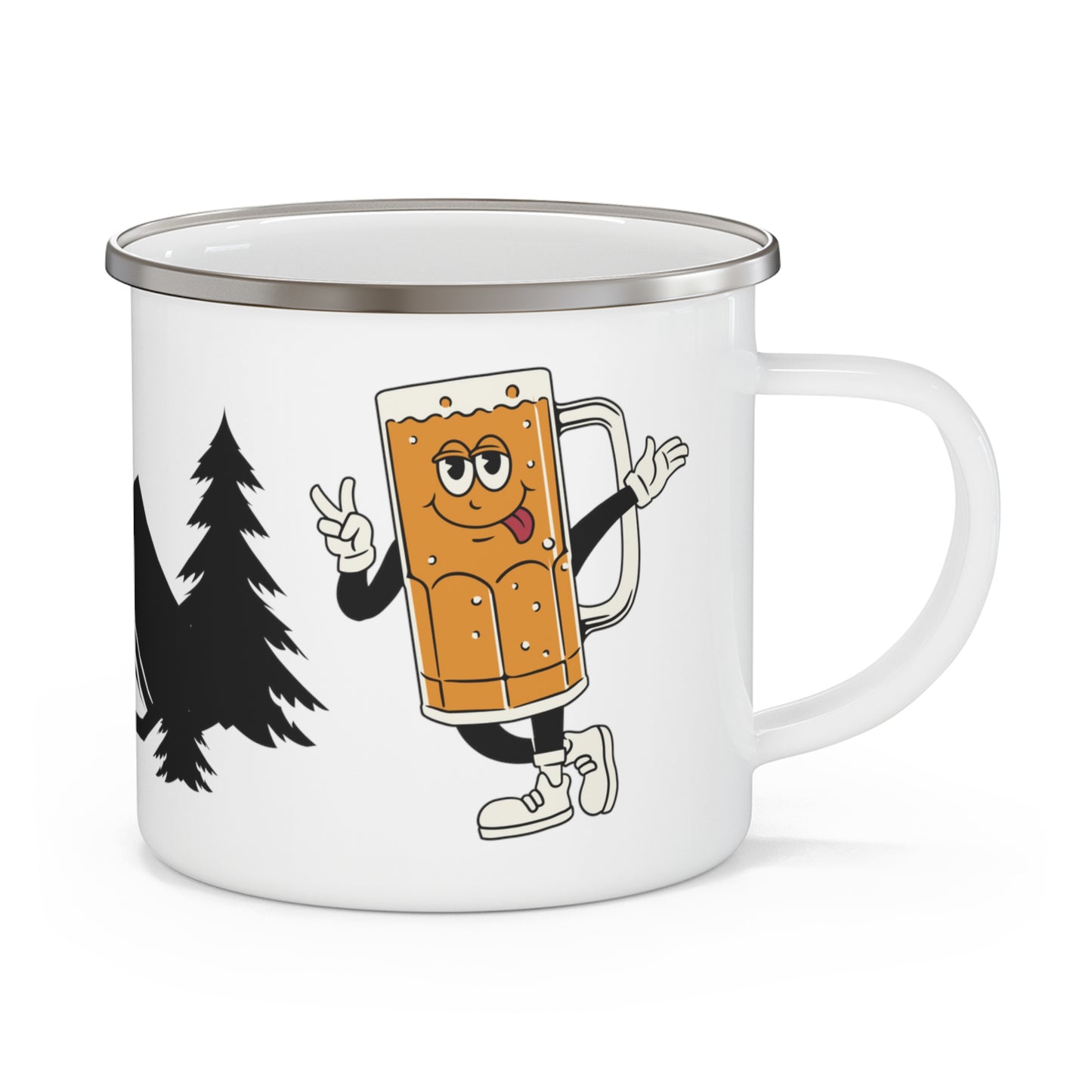 Enamel Camping Mug - If I'm drunk, it's my camping friends fault