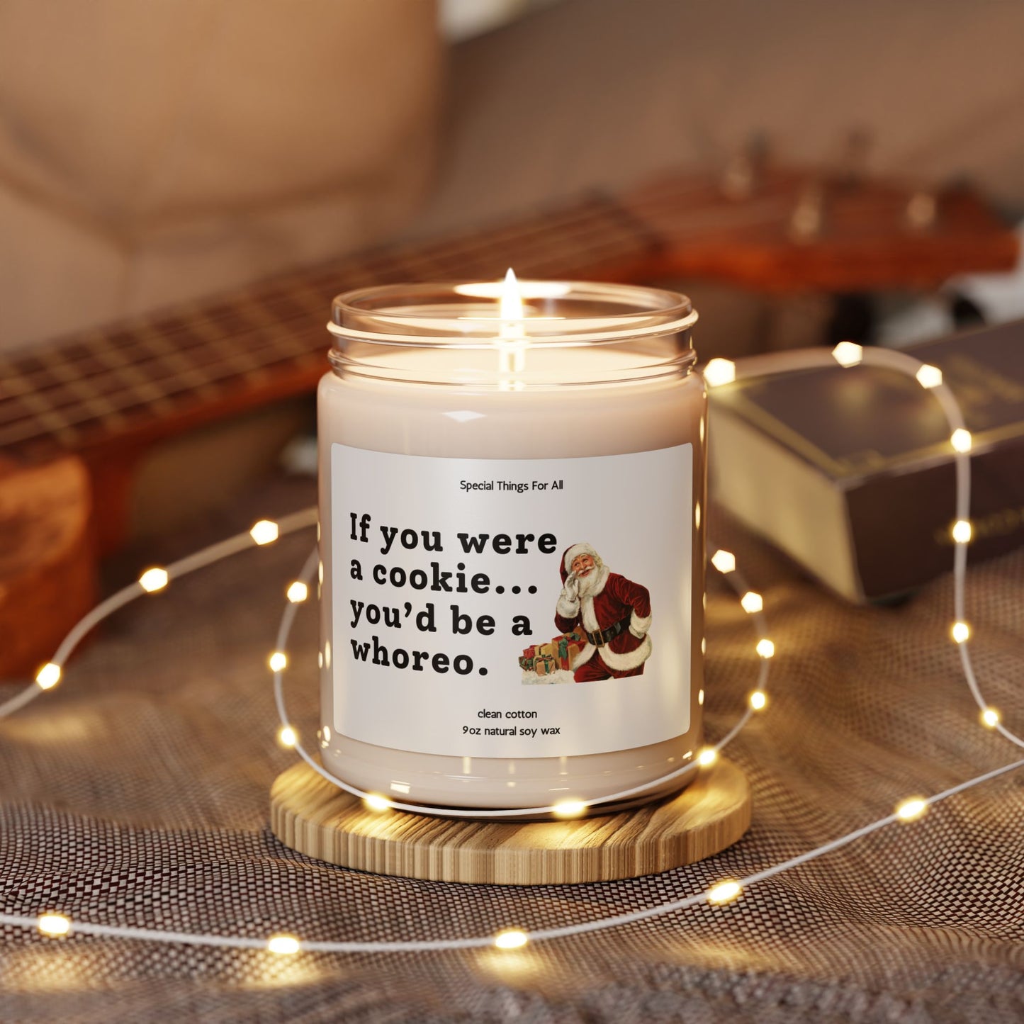If You Were A Cookie You'd Be A Whoreo Glass Candle