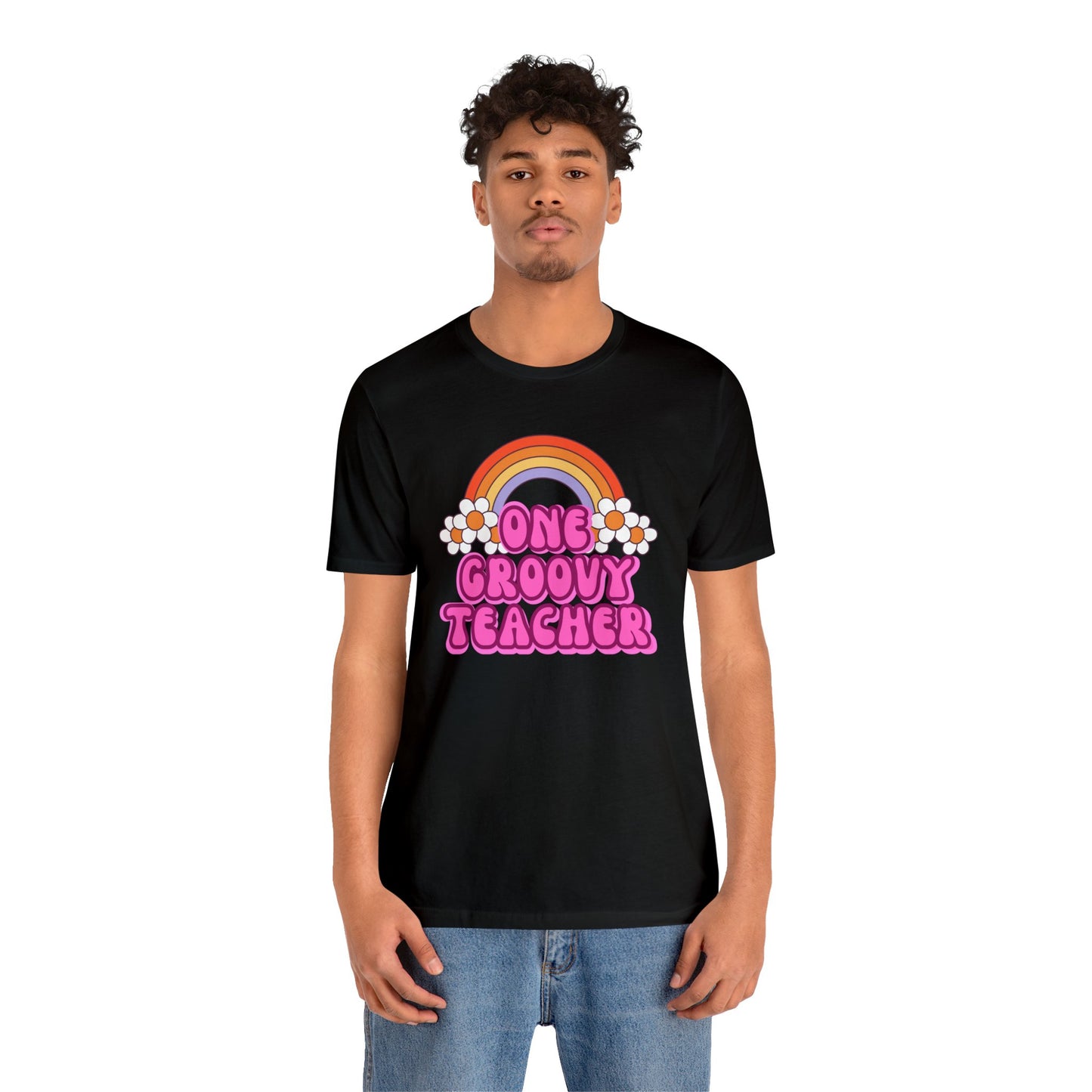 One Groovy Teacher Retro T-Shirt
