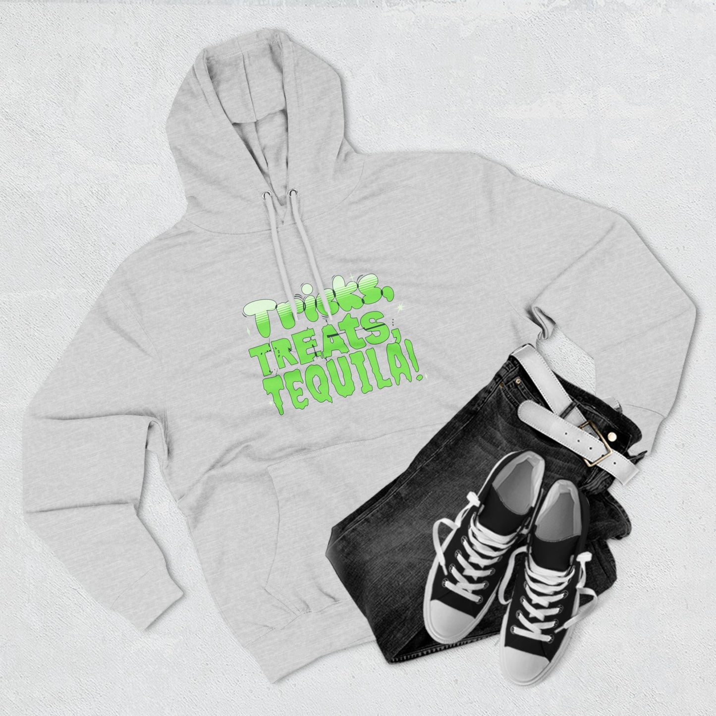 Tricks Treats Tequila Halloween Hoodie
