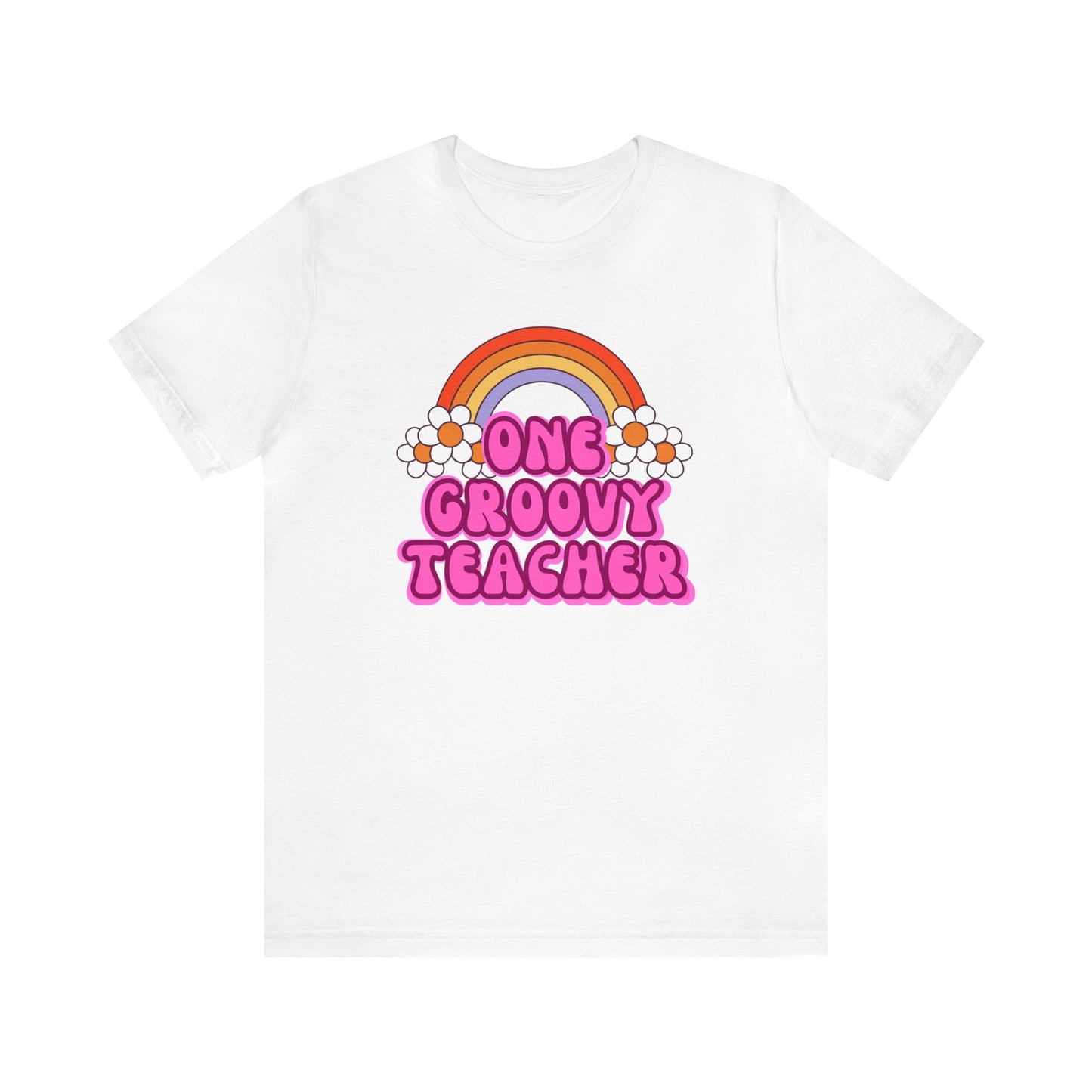 One Groovy Teacher Retro T-Shirt