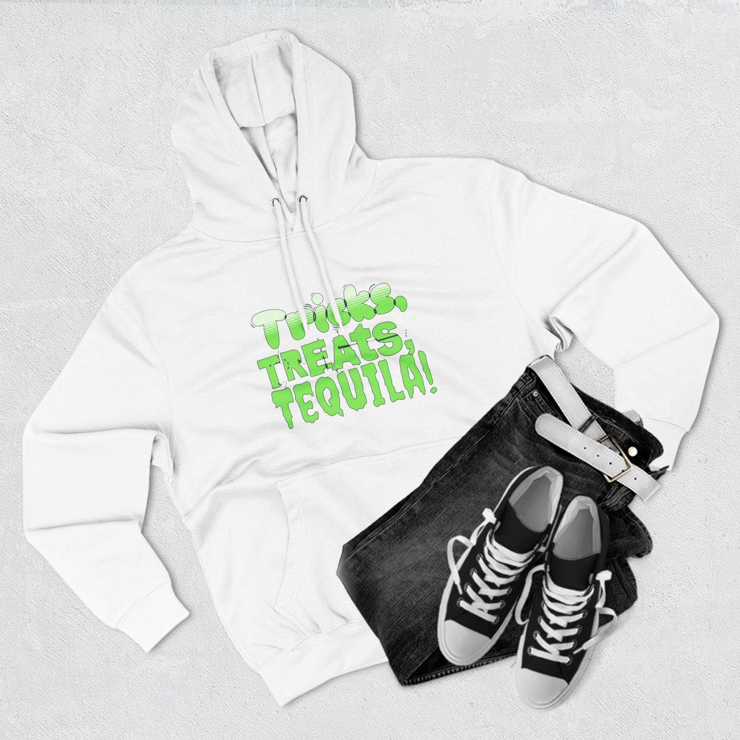 Tricks Treats Tequila Halloween Hoodie