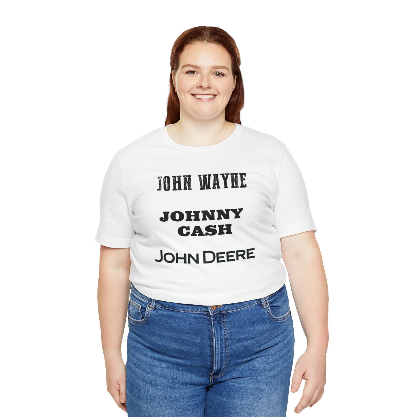 John Wayne Johnny Cash John Deere T-Shirt