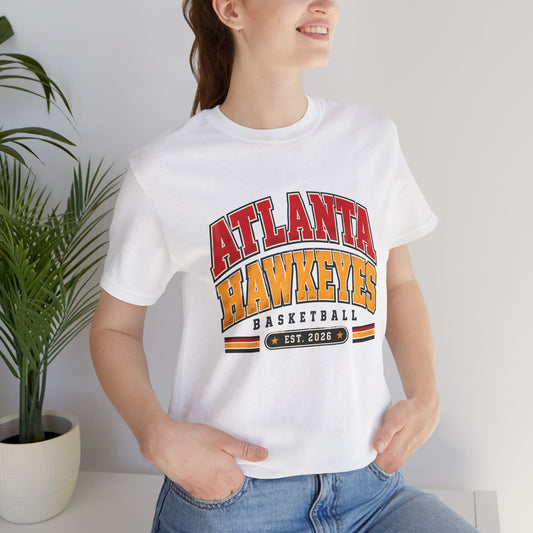 Atlanta Hawkeyes Political Satire Basketball T-Shirt - Collegiate