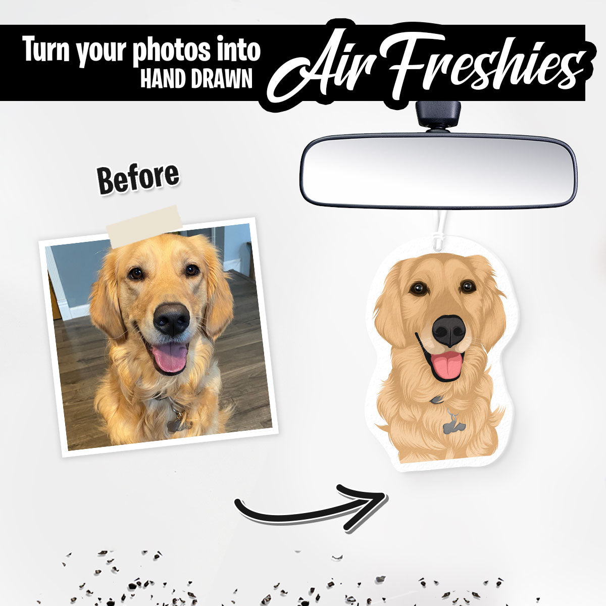 Personalized Dog Portrait Air Freshener