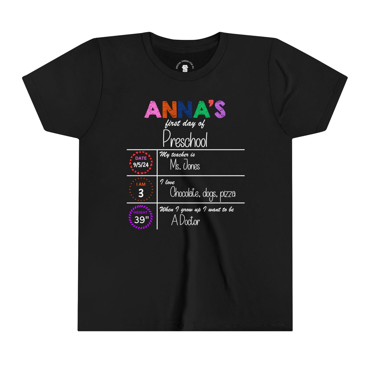 First Day of School Custom T-Shirt