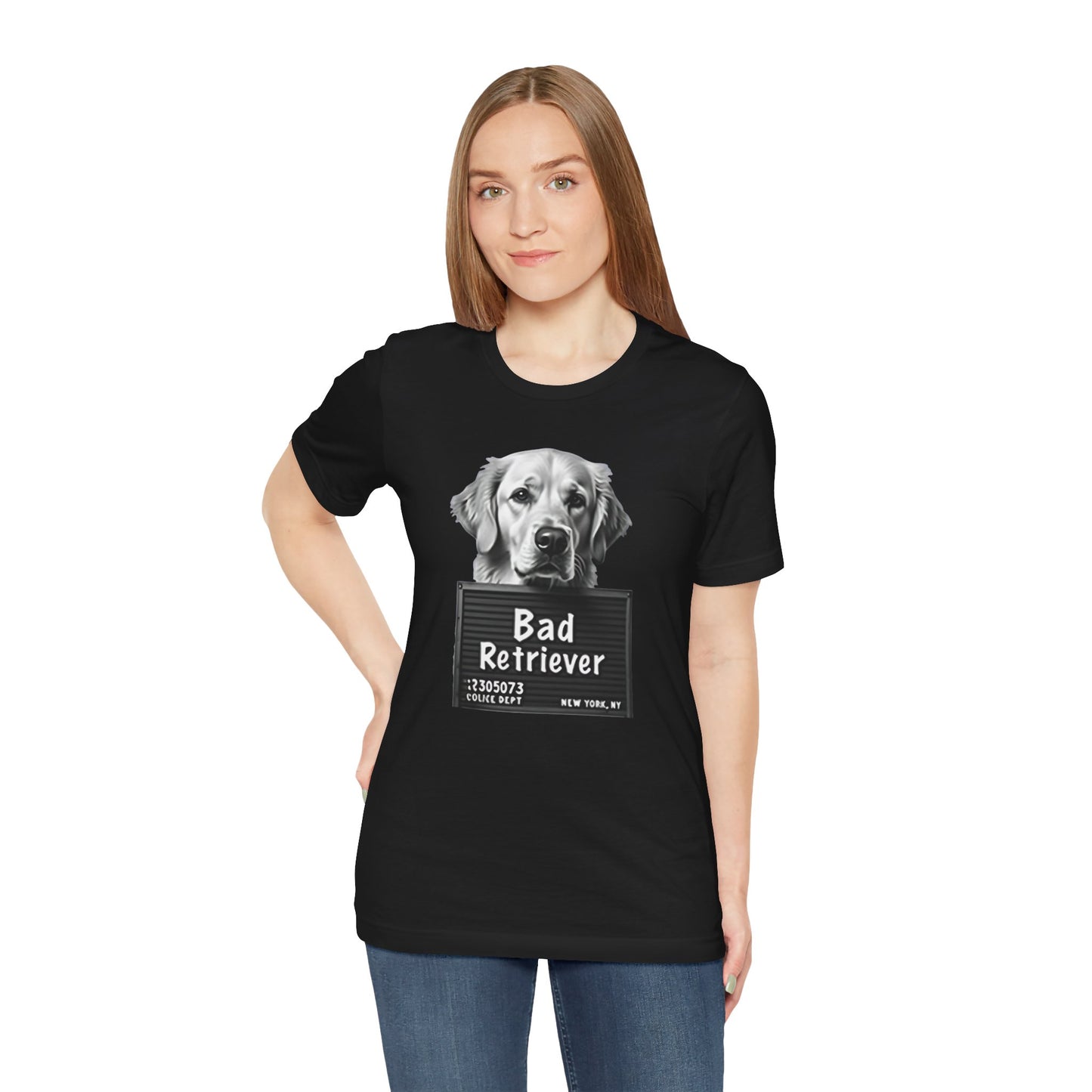 Funny Bad Retriever Mugshot T-Shirt