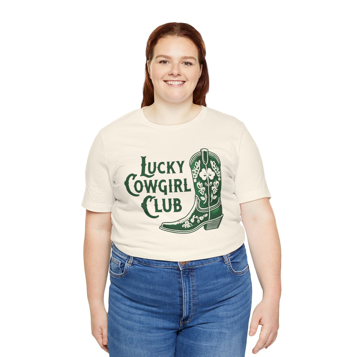 Lucky Cowgirl Club Funny St. Patrick's Day T-Shirt