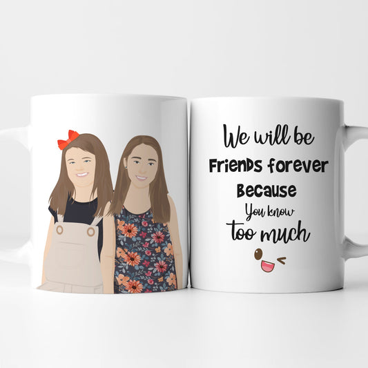 Best Friends Forever Mug Personalized