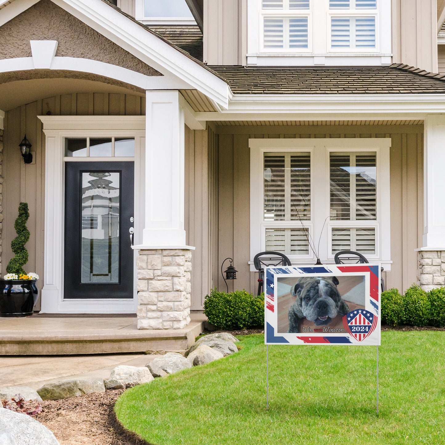 Custom Personalzied Pet Political Yard Sign - Double Sided Vinyl