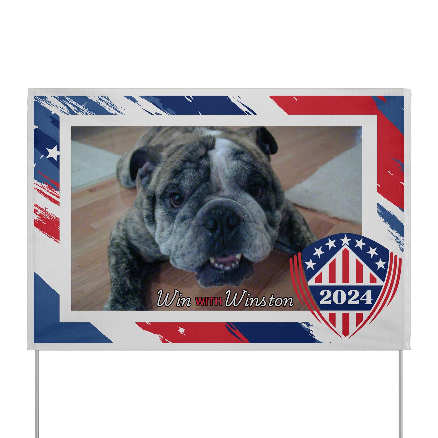 Custom Personalzied Pet Political Yard Sign - Double Sided Vinyl