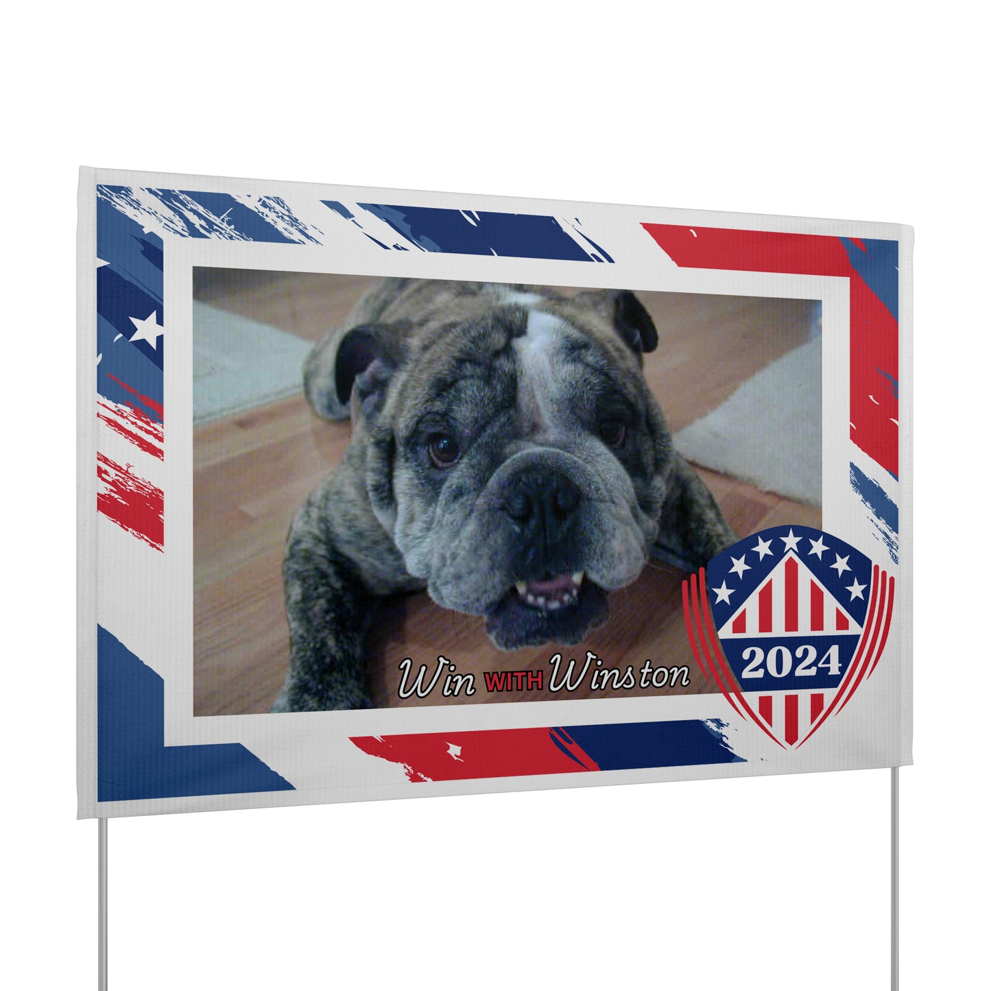 Custom Personalzied Pet Political Yard Sign - Double Sided Vinyl