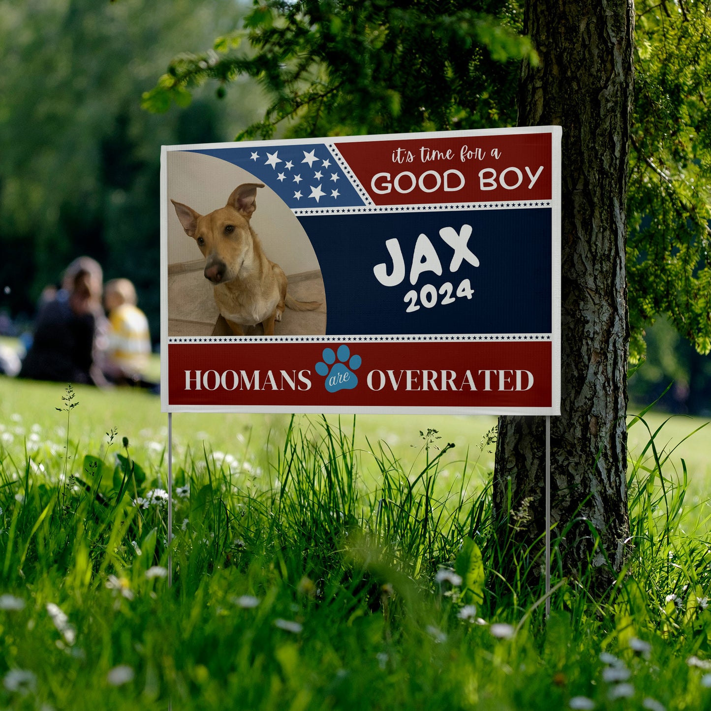 Custom Personalzied Pet Political Yard Sign - Double Sided Vinyl