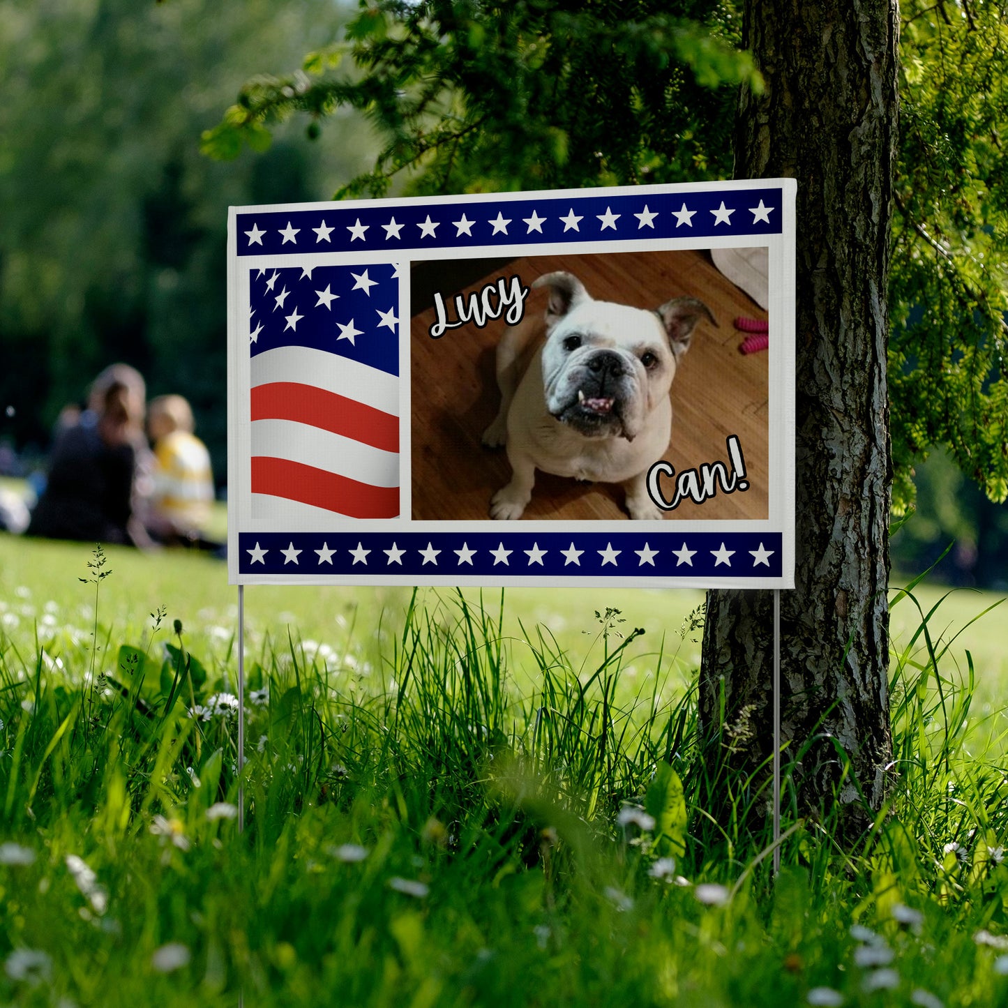 Custom Personalzied Pet Political Yard Sign - Double Sided Vinyl