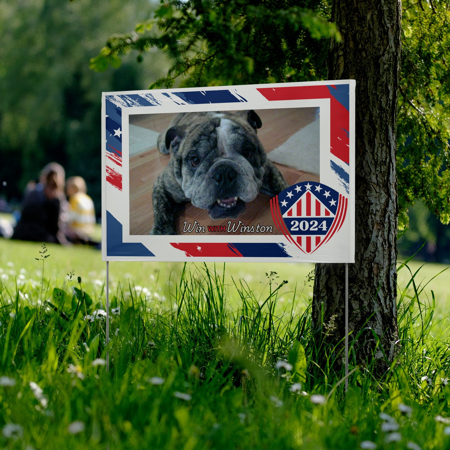 Custom Personalzied Pet Political Yard Sign - Double Sided Vinyl
