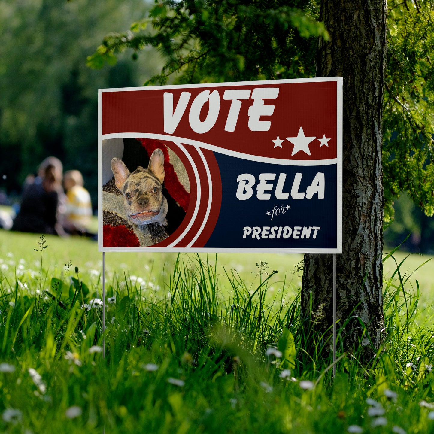 Custom Personalzied Pet Political Yard Sign - Double Sided Vinyl