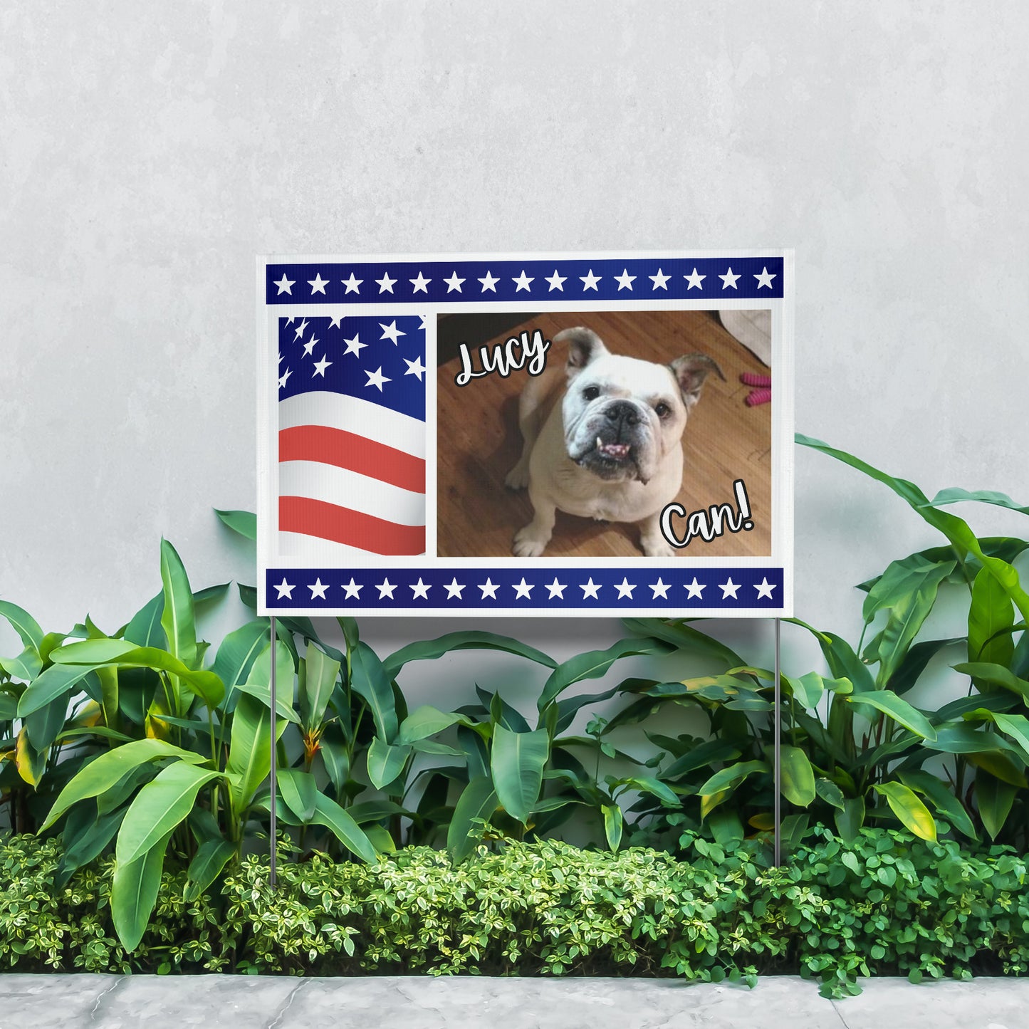 Custom Personalzied Pet Political Yard Sign - Double Sided Vinyl