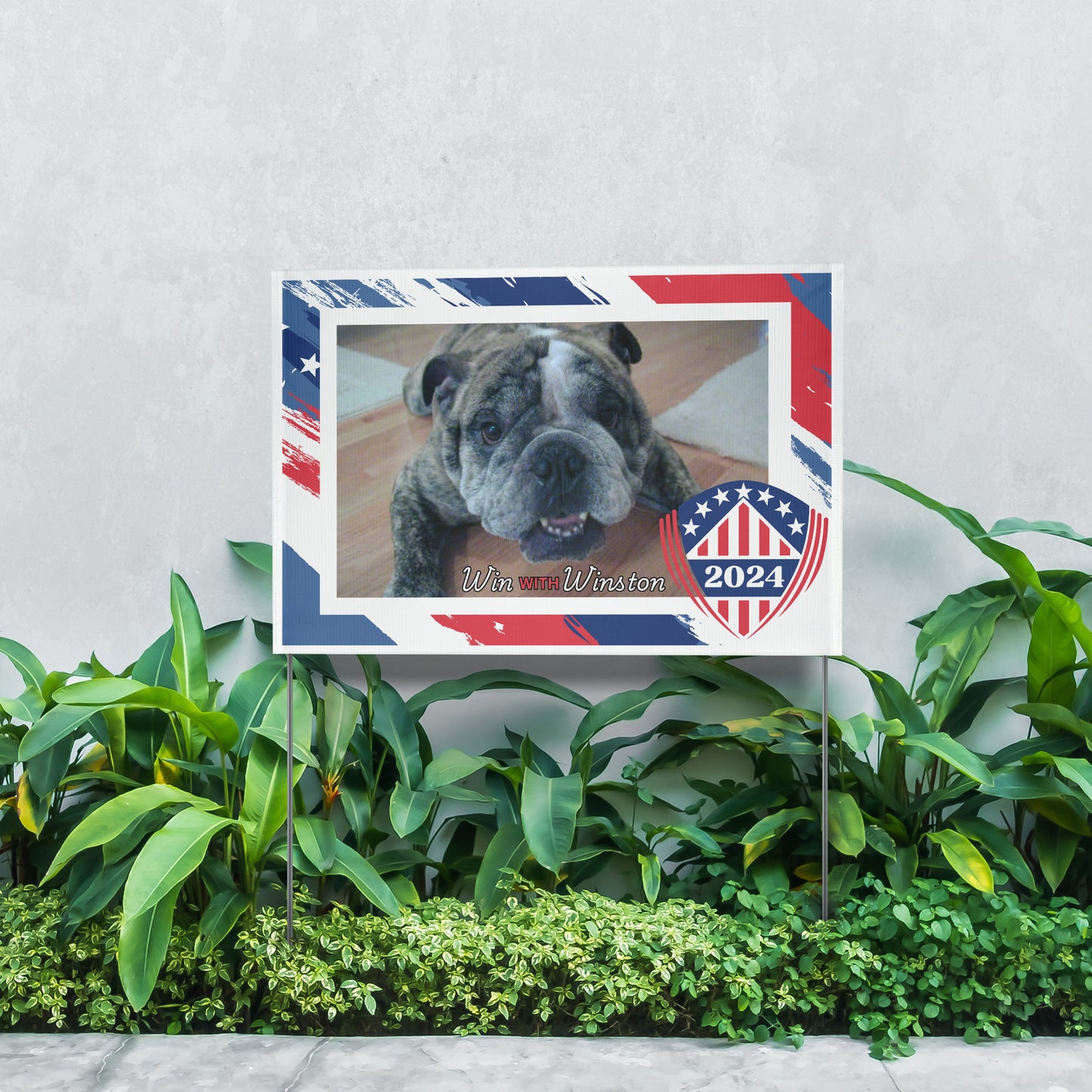 Custom Personalzied Pet Political Yard Sign - Double Sided Vinyl