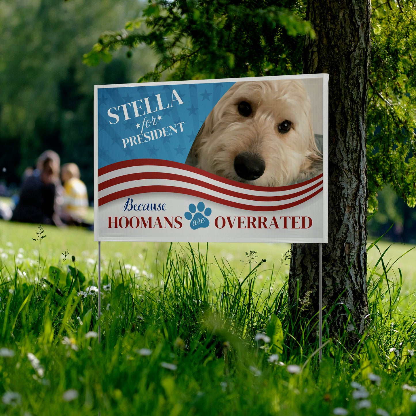 Custom Personalzied Pet Political Yard Sign - Double Sided Vinyl