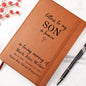 Leather Journal - Letters to My Son in Heaven (Customized to accomadate any family relationship)