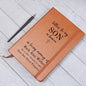Leather Journal - Letters to My Son in Heaven (Customized to accomadate any family relationship)