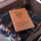 Leather Journal - Letters to My Son in Heaven (Customized to accomadate any family relationship)