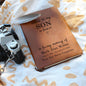 Leather Journal - Letters to My Son in Heaven (Customized to accomadate any family relationship)