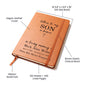 Leather Journal - Letters to My Son in Heaven (Customized to accomadate any family relationship)