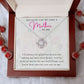 You're Like a Mother to Me Love Knot Necklace for Mother In Law
