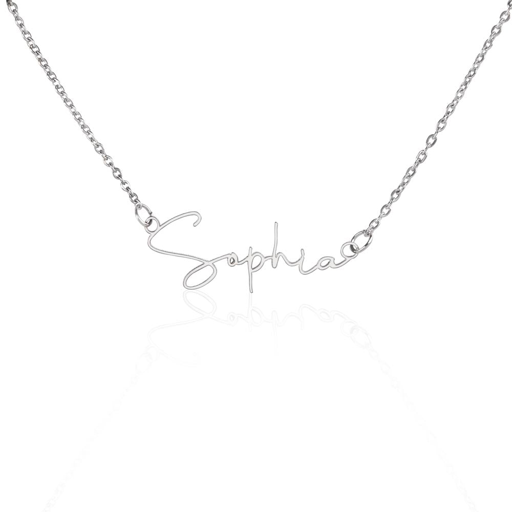 Scripted Name Necklace