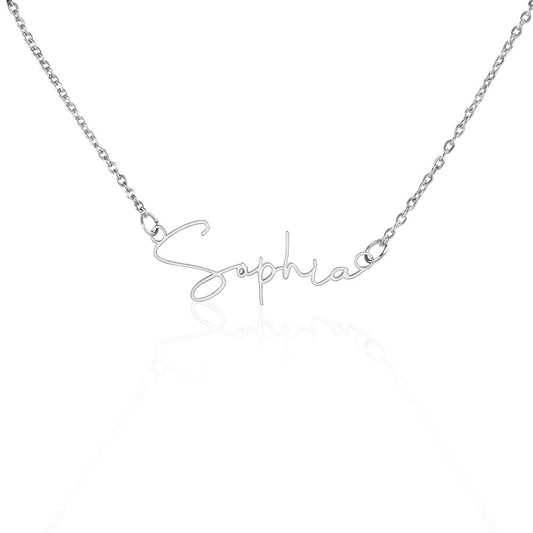 Scripted Name Necklace