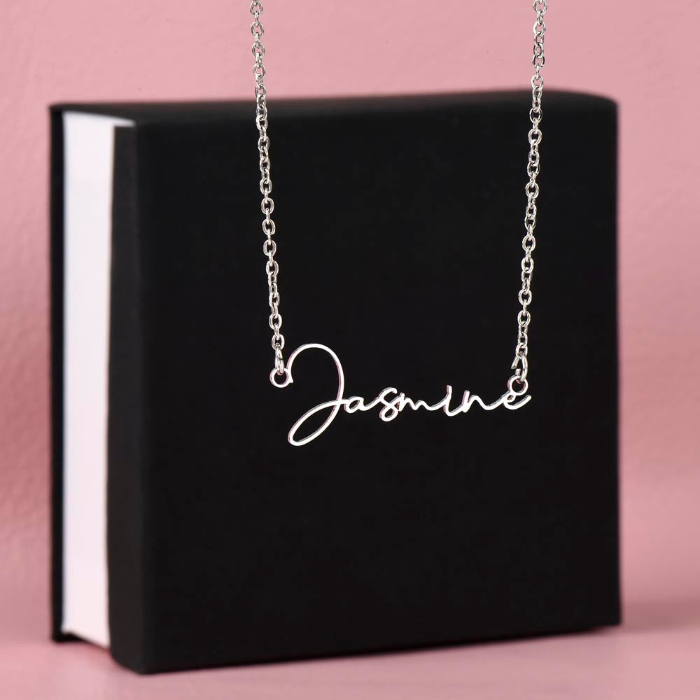 Scripted Name Necklace