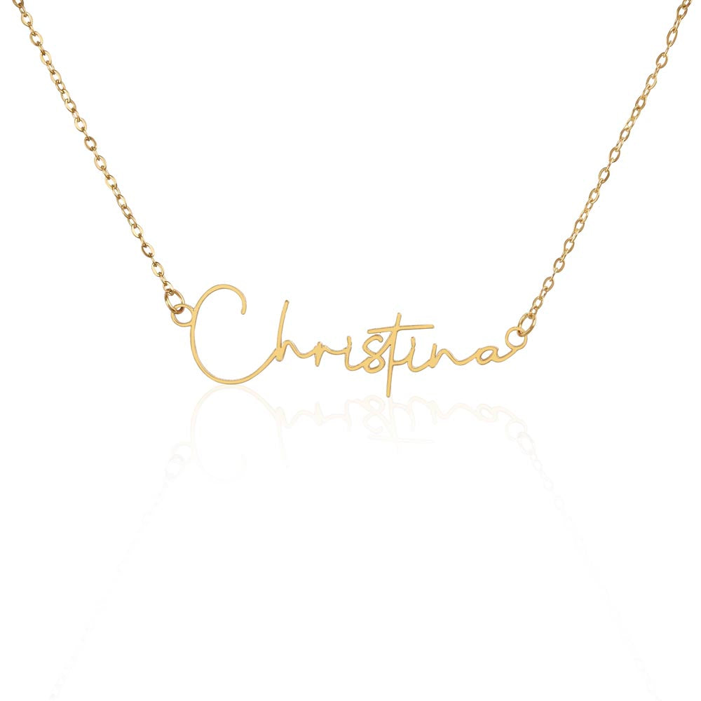 Scripted Name Necklace