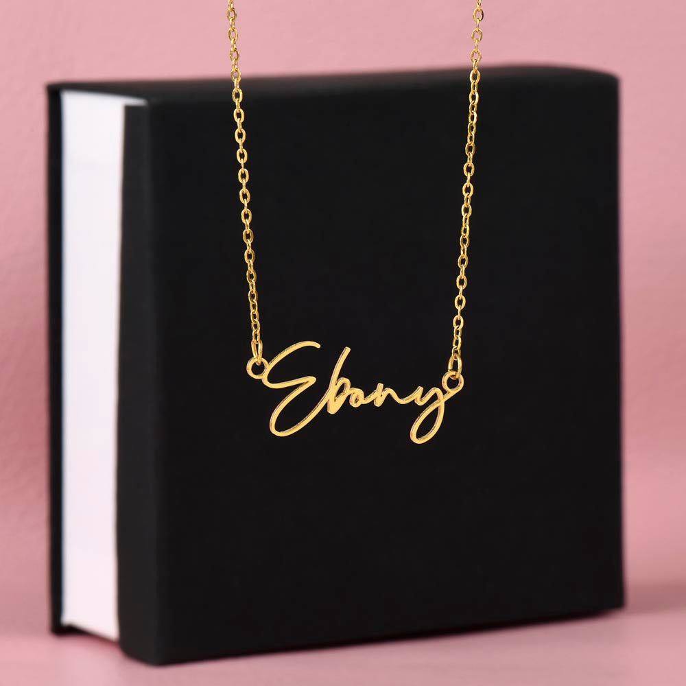 Scripted Name Necklace
