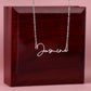 Scripted Name Necklace
