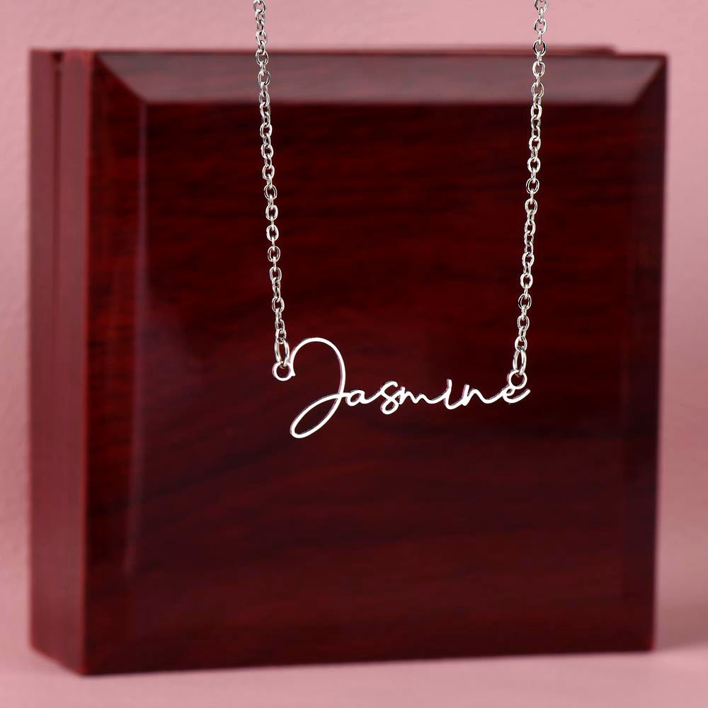 Scripted Name Necklace