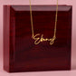 Scripted Name Necklace
