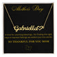 So Thankful For You Mom Custom Name Necklace with Heart for Mother's Day
